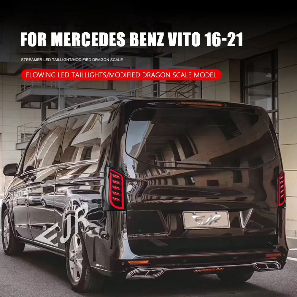 EJR Car Lights for Mercedes Benz VITO V Class 2016-2021 Taillight Assembly Retrofit LED Rear Tail Lights W447 V260 V250 V220