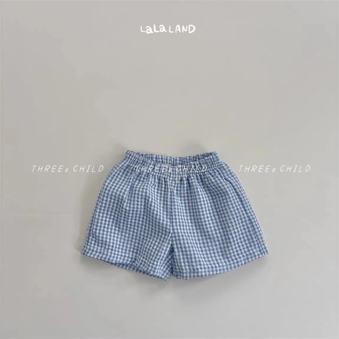 K2844 Unisex Children's Plaid Short Pants Summer Thin Casual Shorts for Toddlers And Infants Versatile And Comfortable