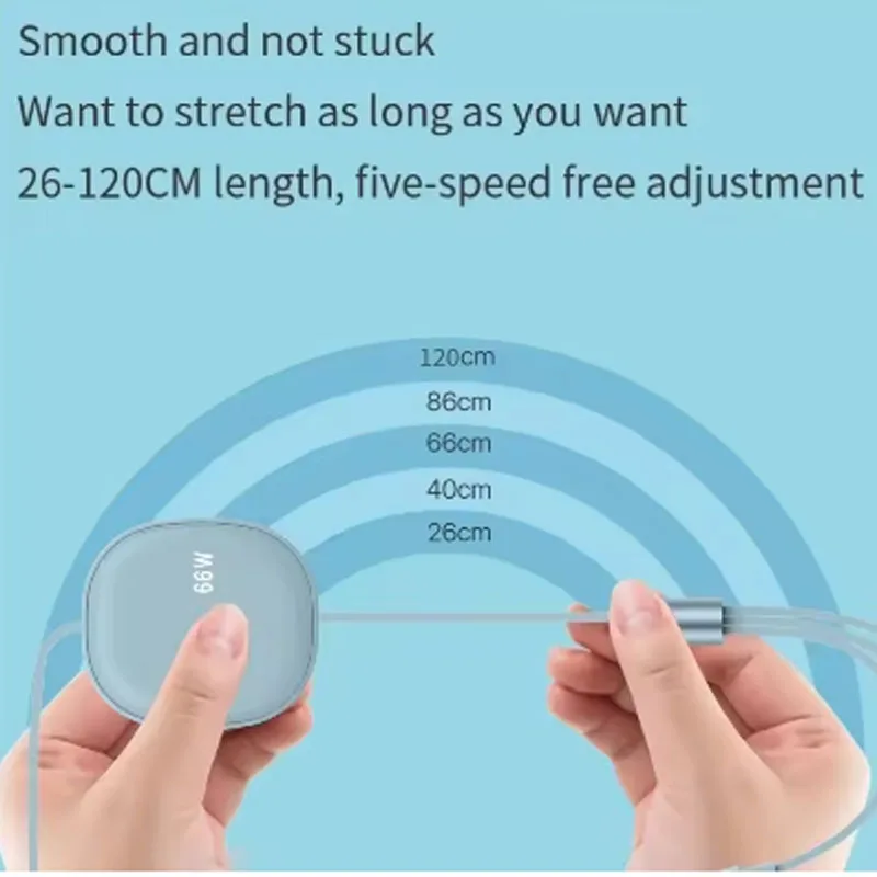 كابل USB C 3 في 1 كابل شاحن سريع قابل للسحب 66 وات كابل USB من النوع C لهاتف Vivo X300 Pro Motorola RAZR 60 Ultra Oppo Reno 13 #4