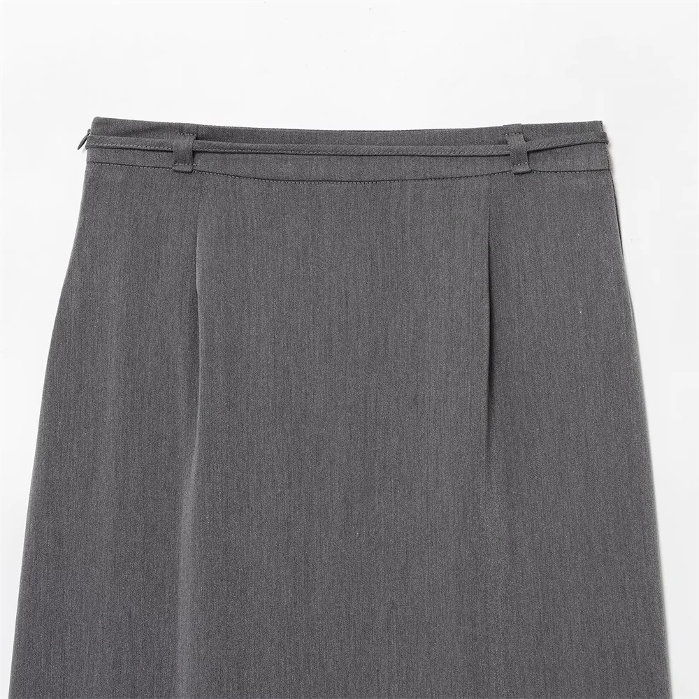 Autunno e inverno nuova moda femminile temperamento gonna a tubo dritto a vita alta con gonna a vita alta con fiocco in cintura