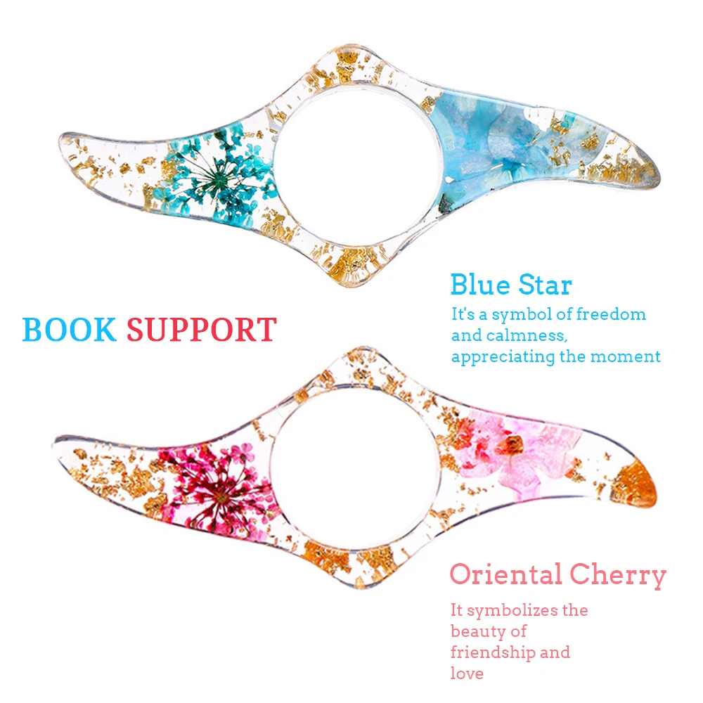 رائعة الزهور المجففة الإبهام كتاب دعم كتاب صفحة حامل القراءة المعونة مريحة المرجعية كتاب الملحقات لمكتب المدرسة #1