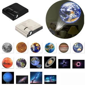 Planetenprojektionslampe mit hellen Blättern Erde Mond Sonnengalaxie Licht Neuheit Atmosphäre Licht Nachtfotografie Foto Requisiten 6 Hauptverkaufsmondmond - №6