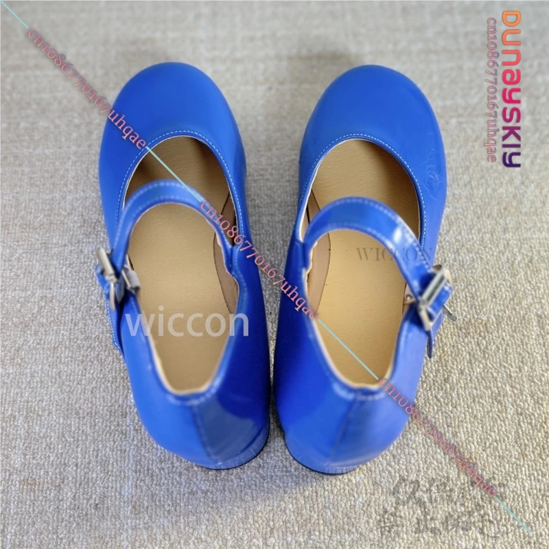 アニメメタゲーム MiSide コスプレ Mita 衣装 Мита 衣装女性の女の子ショートヒールメアリージェーンズの靴ファッションハロウィンカスタマイズ