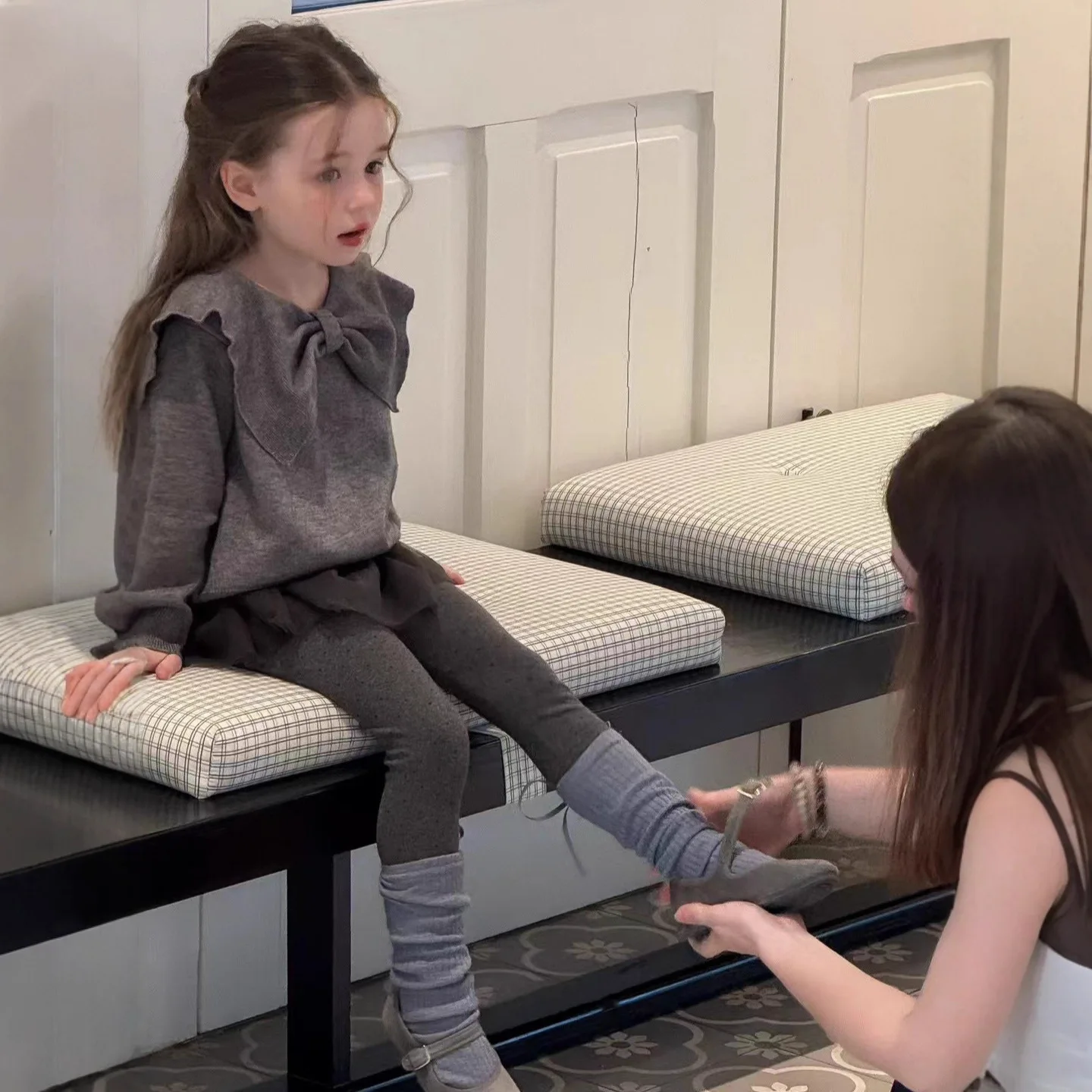 

Girls Gauze Skirt Leggings Baby Leggings Foreign Polka Dot Ballet Versatile Pants