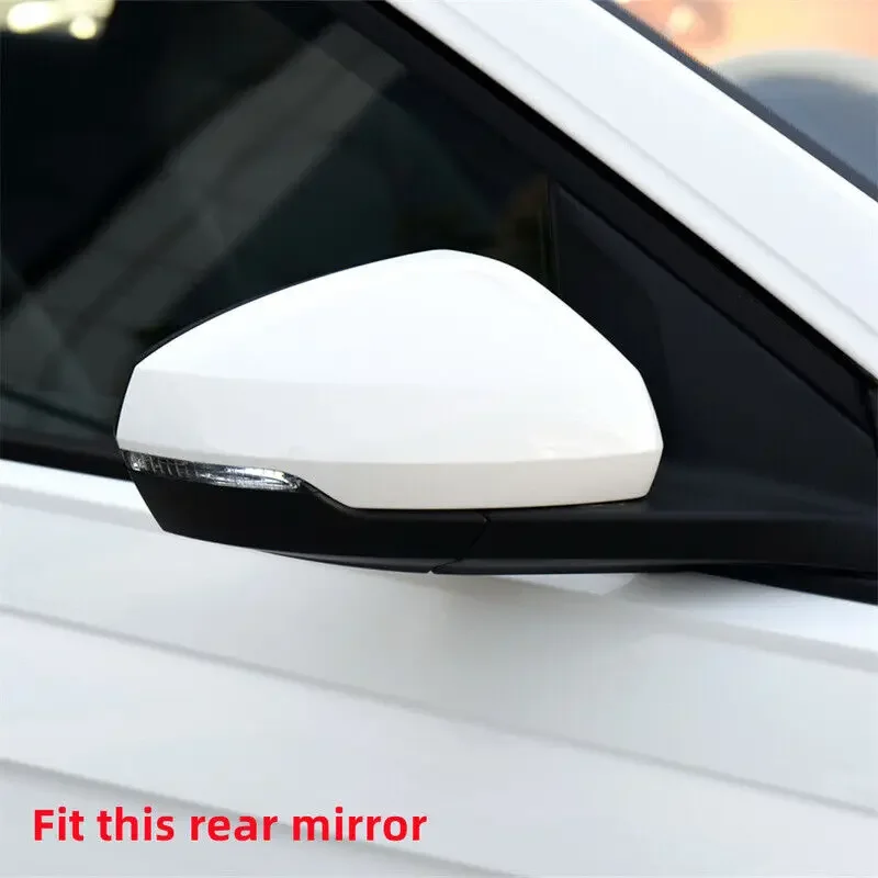 For Volkswagen VW POLO 2018 2019 2020 2021 2022 2023 Rearview Side Mirror Cover Sticker Wing Cap Trims Exterior Accessories