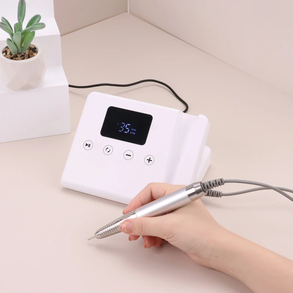 عكسها سطح المكتب 85 واط فرش مسمار الحفر آلة السلس الكهربائية 35000 دورة في الدقيقة الحفر مع لقمة ثقب مانيكير 35K الهاتف الحفر #6