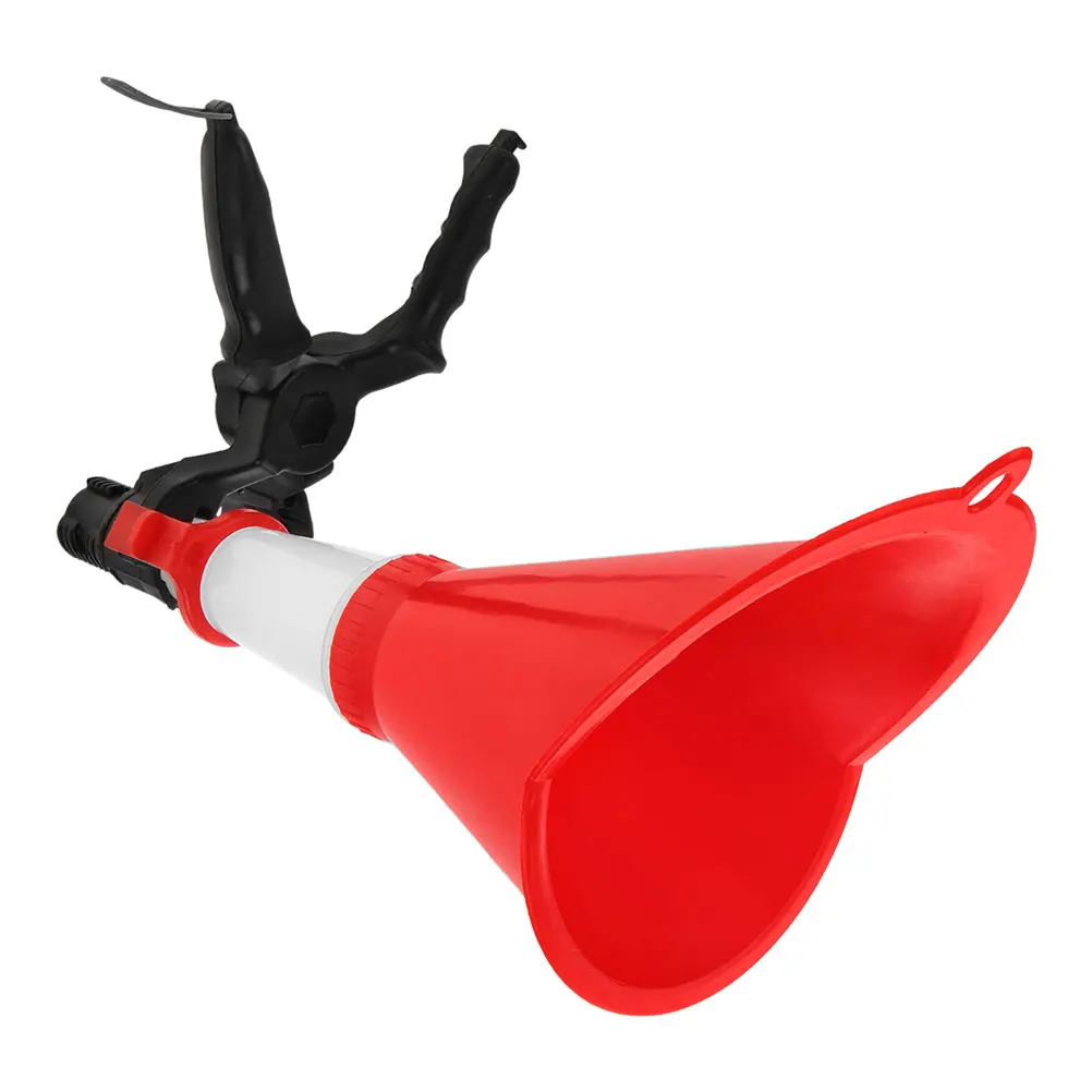 

Oil Filling Funnel Engine Measuring Container Separator Dispenser Coolant Plastic Wide Mouth Fuel Clamp Adjustable Durable