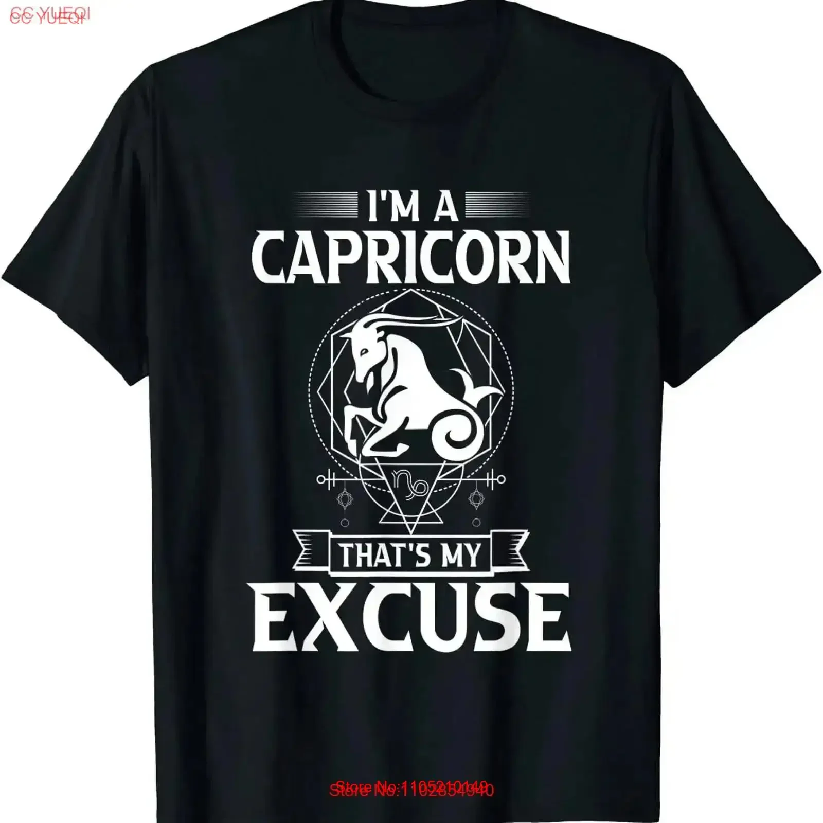NEW LIMITED Astrology December January Birthday Capricorn Zodiac Sign T Shirt vintage Washed Top For Everyday Wear Breathable