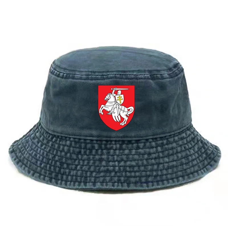 Belarus Pogonya Bucket Cap Distressed Hats Cap Men Retro Outdoor Summer Adjustable Hat Belarus Bob Panama Caps