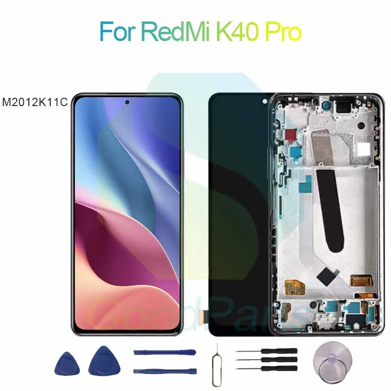 

For RedMi K40 Pro Screen Display Replacement 2400*1080 M2012K11C For RedMi K40 Pro LCD Touch Digitizer