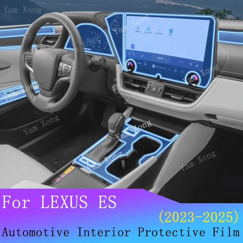 

For Lexus ES 300 350h 2023 2024 2025 Accessories Film Interior transparen Film TPU GPS Navigation Gear Panel Center Console Film