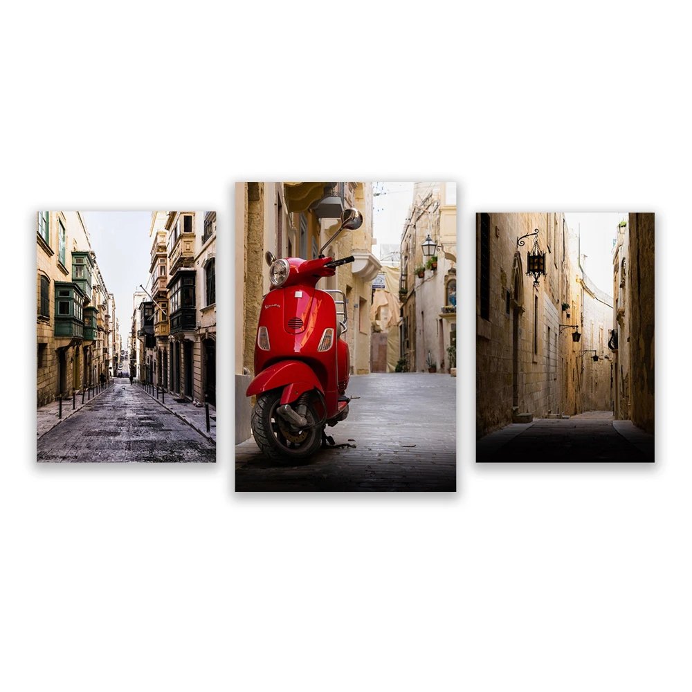 Malta Print Set - Malta Photography - Wall Art - Minimalist Decor - White Wall Art - Valetta - Mdina - Gozo - Malta Poster