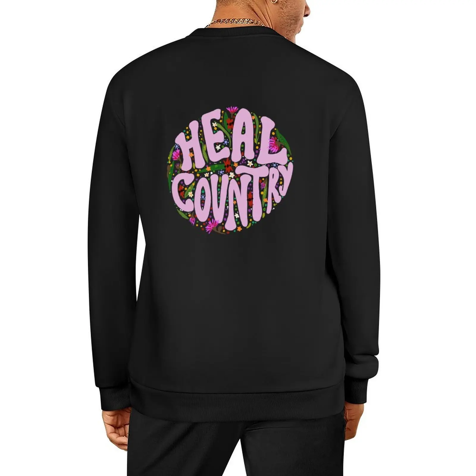 

Heal Country NAIDOC 2021 - pink Pullover male clothes mens clothing tracksuit korean clothes sports sweatshirt man