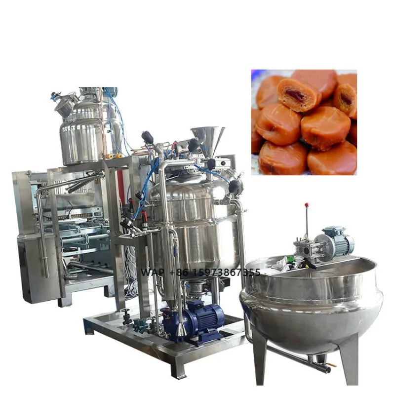 New China Factory Fully Automatic Stainless Steel 304 Small Toffee Candy Making Machine 100kg-600kg/hour