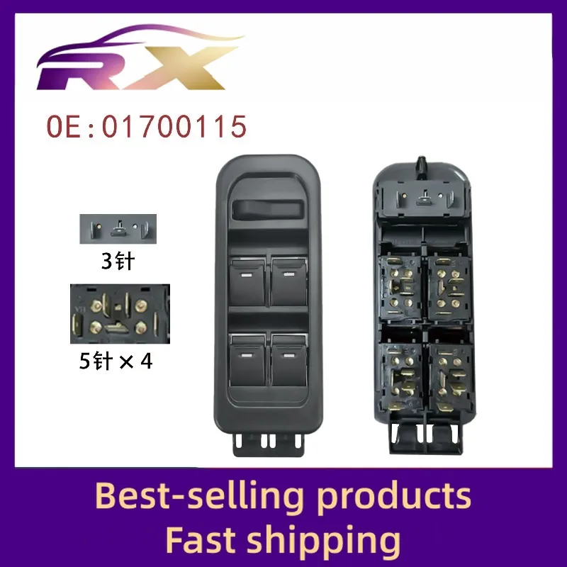 

01700115 Adapt to panda front left four open 9-13 years electric window control assembly glass lifter switch