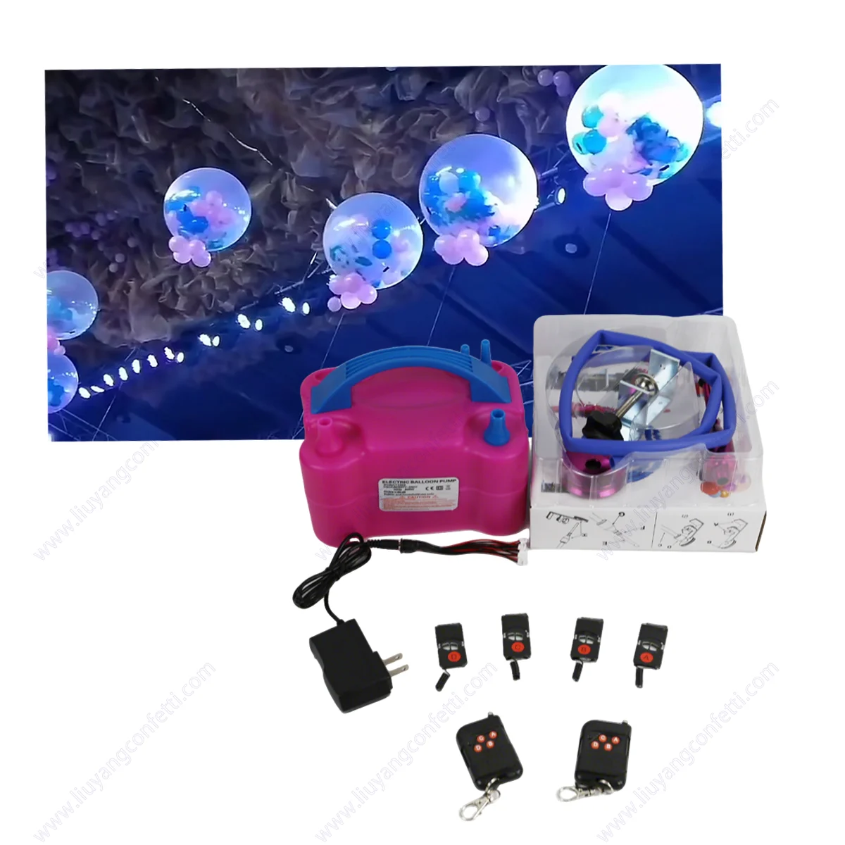 

Balloon Explode Blast System Wedding Birthday Proposal Engagement Marriage Wireless Remote 4-30 Cues Receiver Stage FX Equipment
