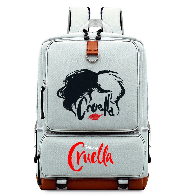 

Disney Movie Cruella de Vil Backpacks For Boys Girls School Bags Rucksack Teenagers Children Daily Travel Backpack Mochila