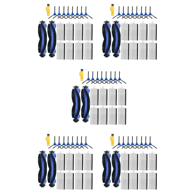 

ABLD 5Set Replacement Part For Eufy Robovac 11S, 15C, 30, 30C, 12, 35C, 25C, 15T Robotic Vacuums Cleaner Household Cleaning
