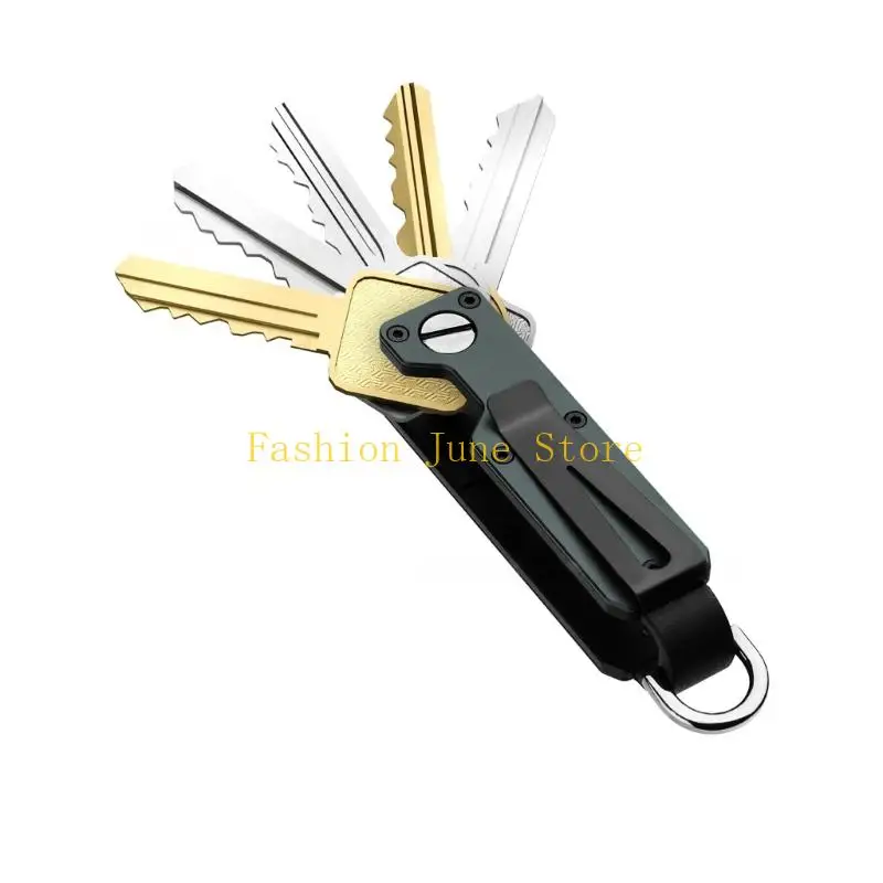 N5KA Metal Keychain Accessory Features Integrated Tool And Secure Storage For Home Or Travel