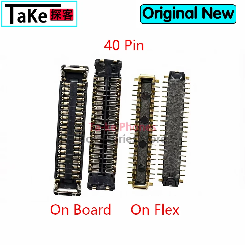 10-100Pcs For OPPO Realme C3 Plug on Board 40Pin LCD Display Screen Connector MainBoard FPC