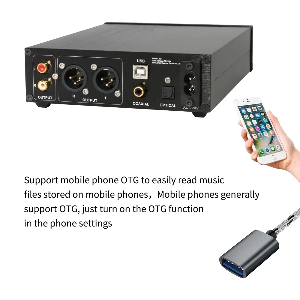 

XMOS XU208 ESS9018 DAC Decoding Hifi Fever Headphone Audio Amplifier USB Optical Fiber Coaxial All-In-One Machine