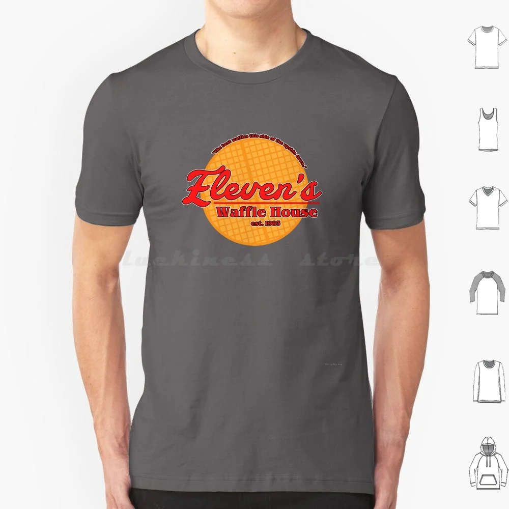 Eleven'S Waffle House T Shirt 6Xl Cotton Cool Tee Eleven Jane Waffle Waffles Waffle House Upside Down