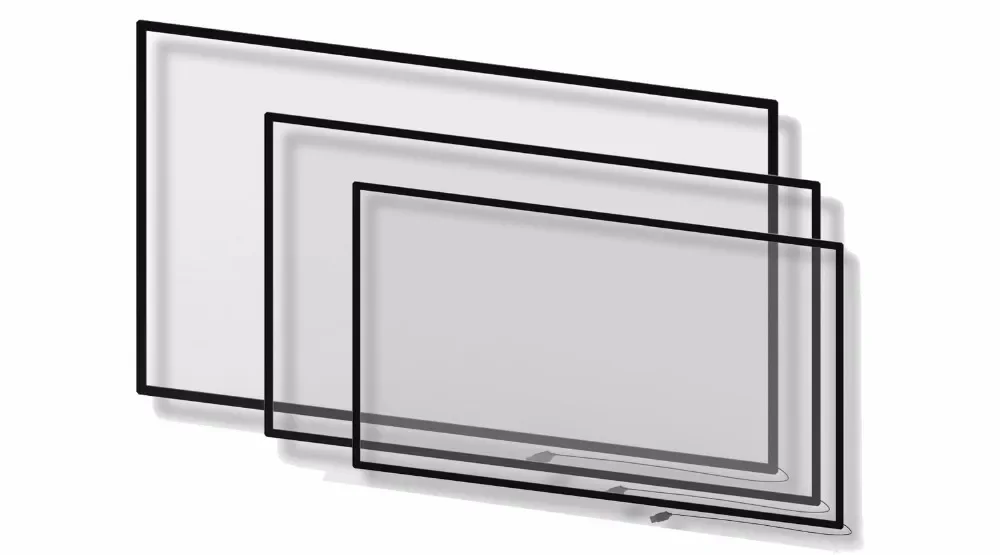 Analyste de cadre de panneau d'écran tactile, étanche, sans zone ennemi, LCD, LED, IR, 32 pouces