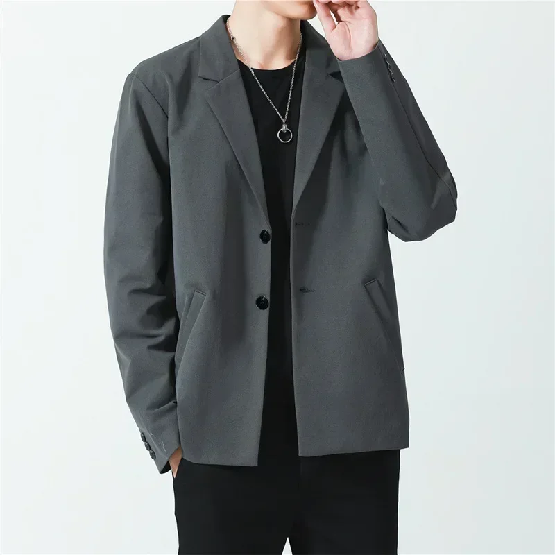 W260 uniforme de estilo coreano para hombre, traje pequeño, a la moda