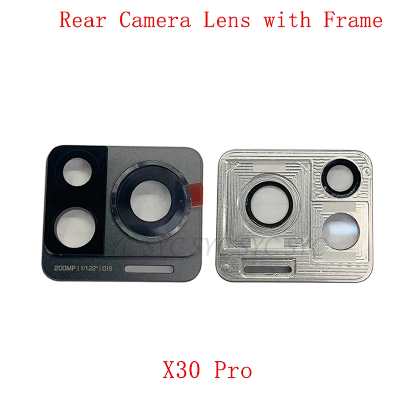 Back Camera Lens Glass with Frame Holder For Motorola Moto X30 Pro Rear Camera Lens with Frame Repair Parts