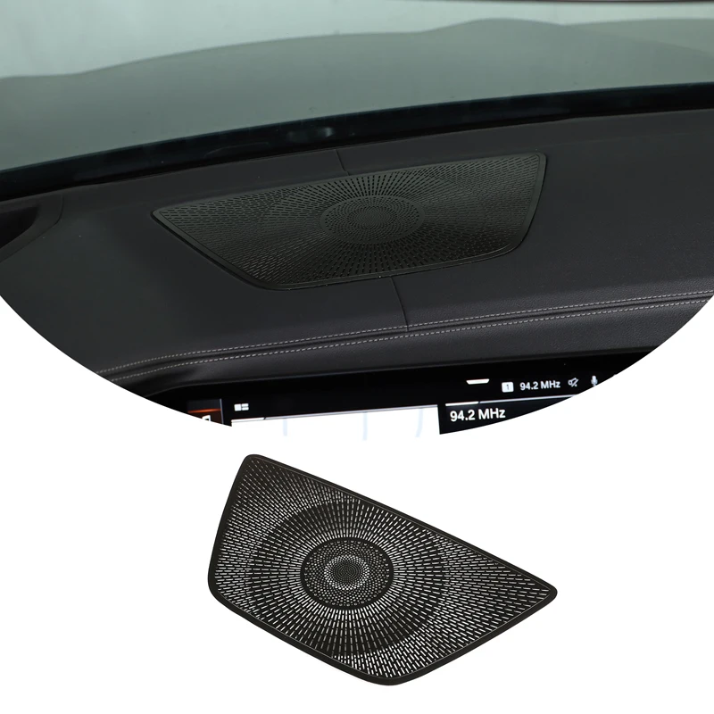 Cadre de décoration pour haut-parleur audio de tableau de bord de voiture en acier inoxydable pour BMW X5 G05 2019-2026, accessoires intérieurs