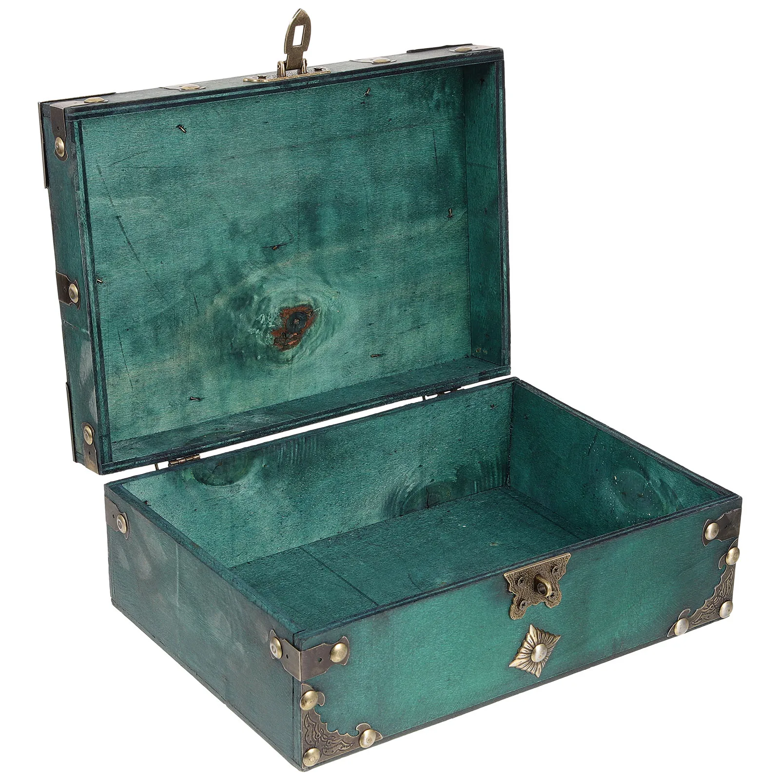 

Wooden Jewelry Box Vintage Storage Organizer Dust-proof Large Drawer Retro Style Trinket Case Wooden Sundries Organizer