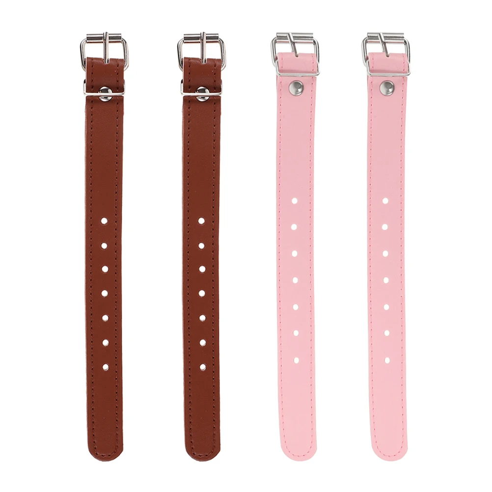 

4pcs Bike Basket Straps High Strength PU Front Rear Adult Bikes Adjustable Cargo Straps Aluminum Alloy Durability Bike
