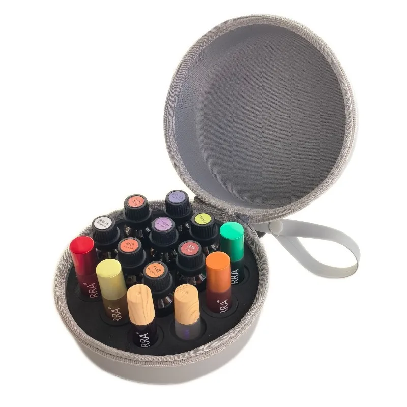 14 Slots 10ML 15ML Essential Oil Case for Roller Bottles Raised Storage Bag Holder Portable Perfume Hanging Organizer органайзер