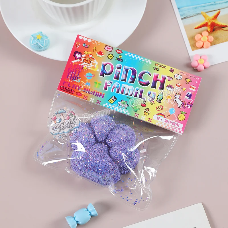 Cat Paw Squishy Anti-Stress Foot Squishy Toy Taba Squishy Kedi Patisi Squishy Soft Jelly Feel Squishy Table Anxiety Relief Gift