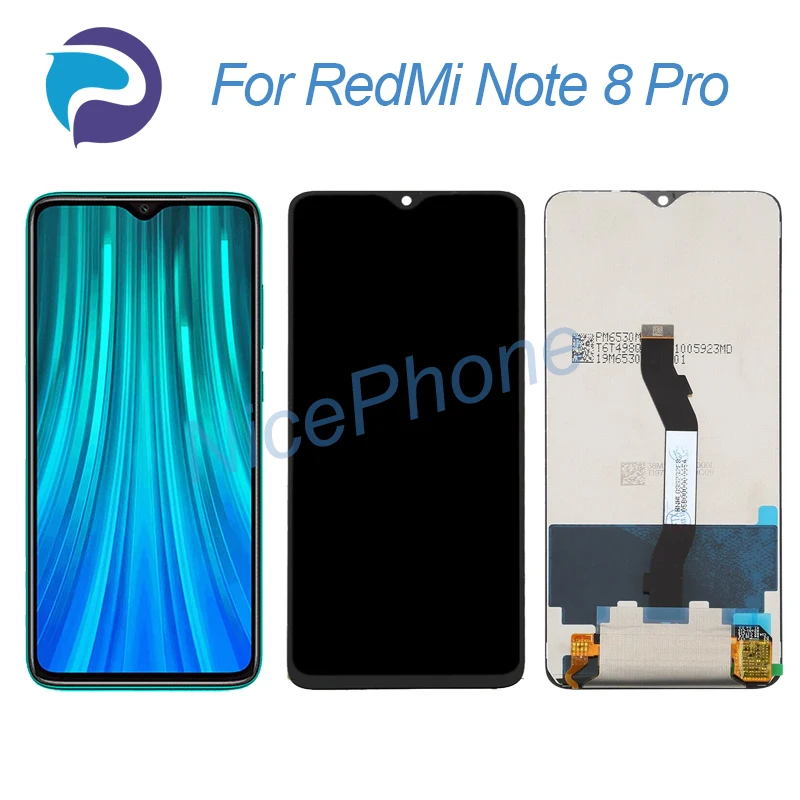 

for XiaoMi RedMi Note 8 Pro LCD Display Touch Screen Digitizer 2015105, M1906G7I, M1906G7G RedMi Note 8 Pro Screen Display LCD