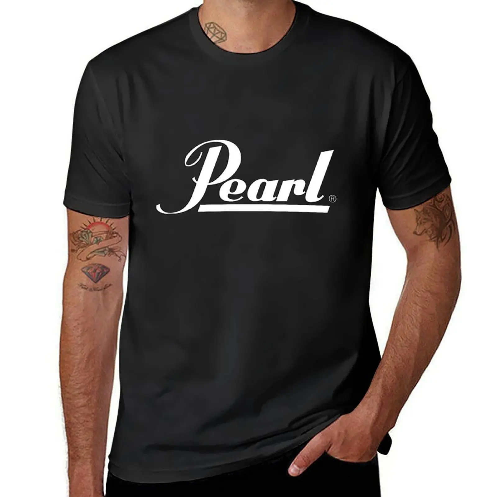 

Pearl Drums Drumsticks Drummer Drum Music Cymbals Percussion T-Shirt tshirts personalised vintage graphic tee mens fashion