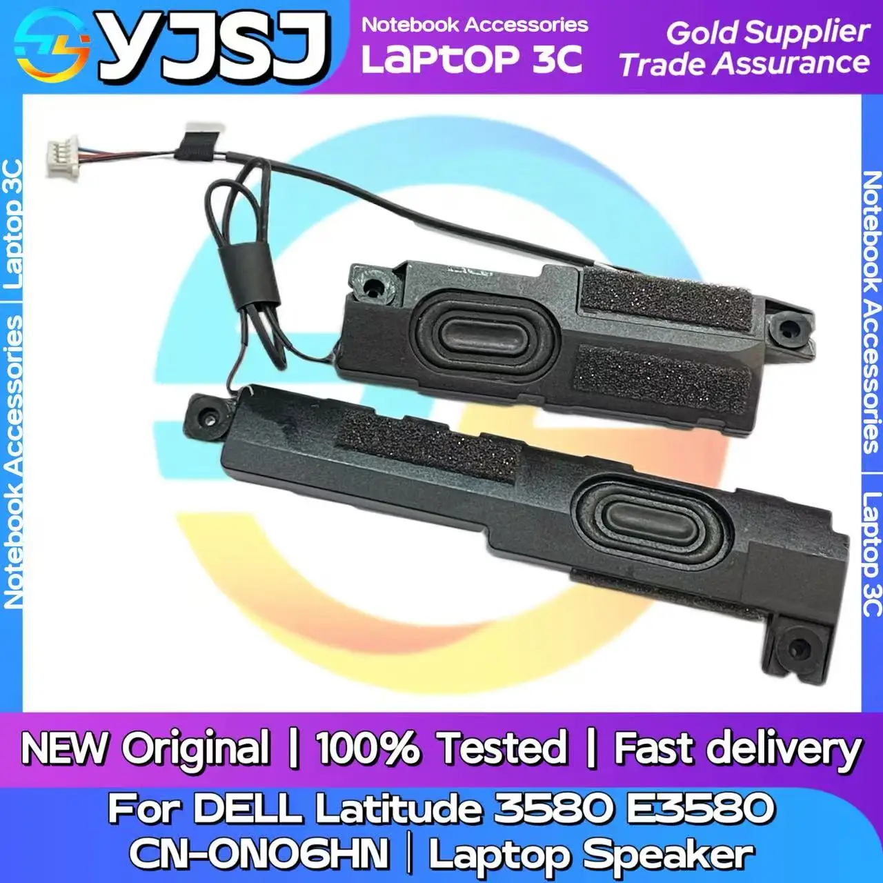 New Original Laptop Notebook Audio Speaker For DELL Latitude 3580 E3580  023.400AB.0001 CN-0N06HN  built-in speaker horn audio