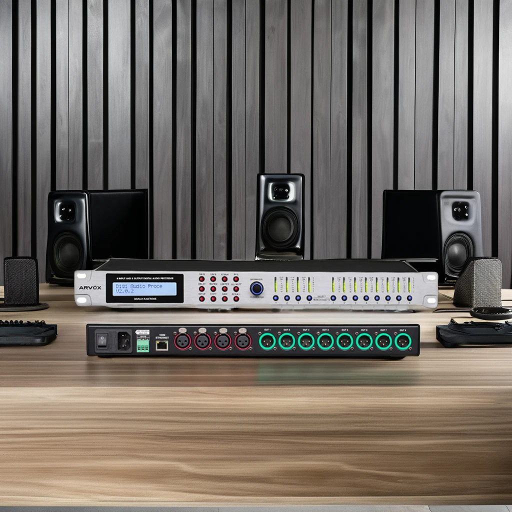 

Professional Audio Video & Lighting System PA2 DSP Equalizer Speaker Management Digital Signal Video & Audio Processor With Wifi