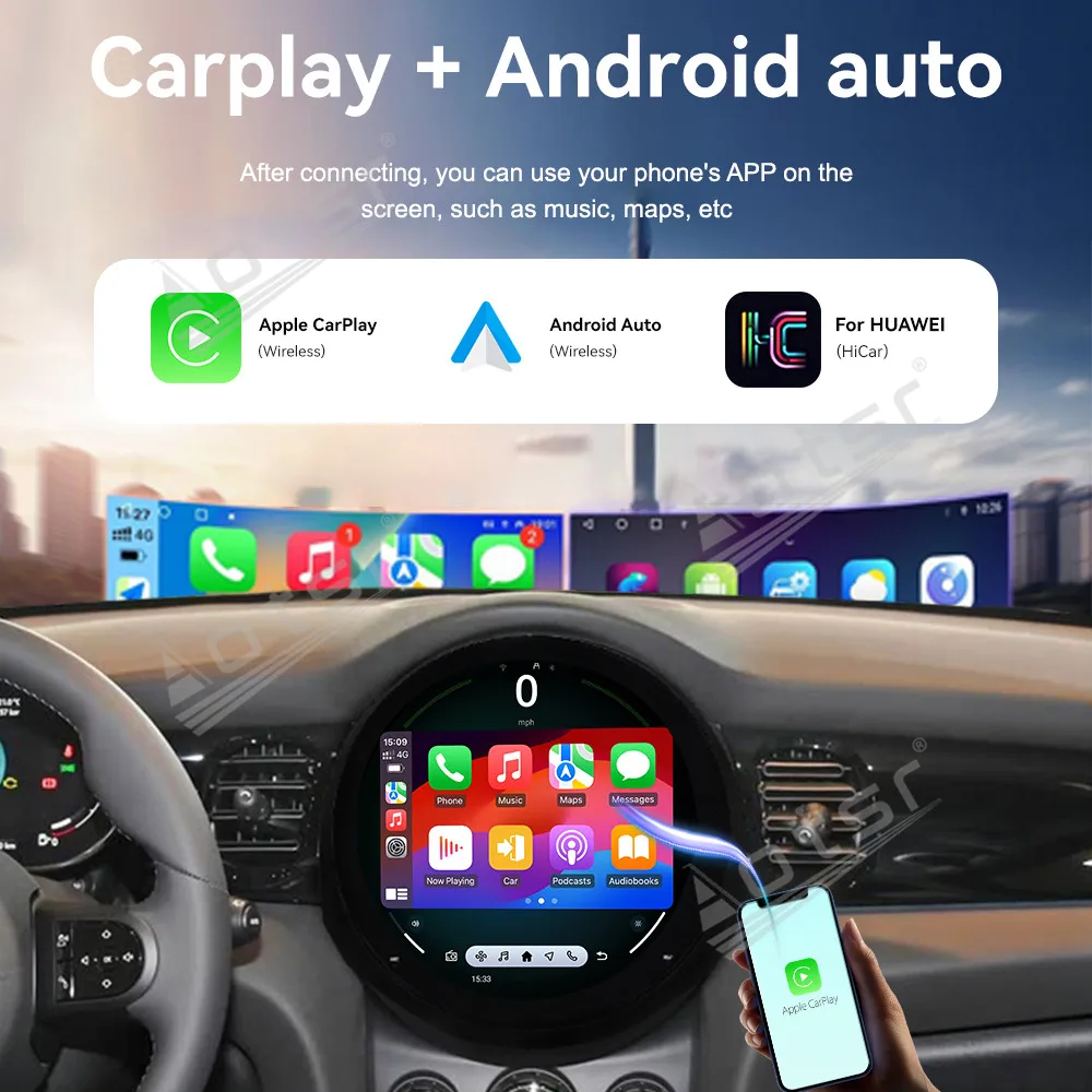 11.7'' HD AI Screen Car Radio For BMW MINI 2020-2023 Car Multimedia Video Player GPS Navigation Carplay Unit Car Radio WIFI HD