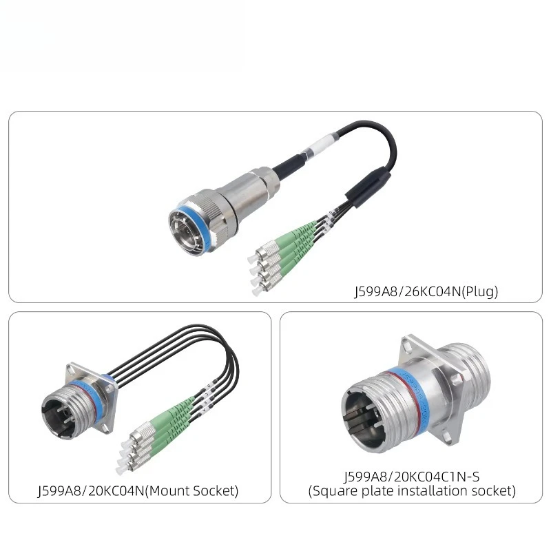 Fiber optic threaded quick connector cable assembly