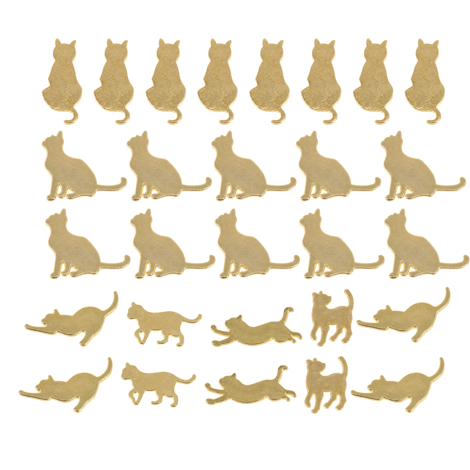

120pcs Cat Resin Jewelry Accessories Alloy Pendant Earring Charms Bracelet Making Crafts Delicate Bulk Keychain Necklace