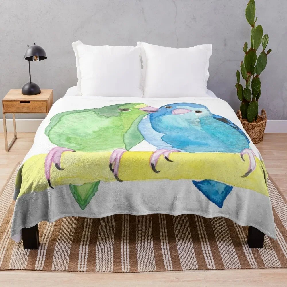 

Watercolour Linnie Love Throw Blanket Bed Fashionable Sofas Blankets