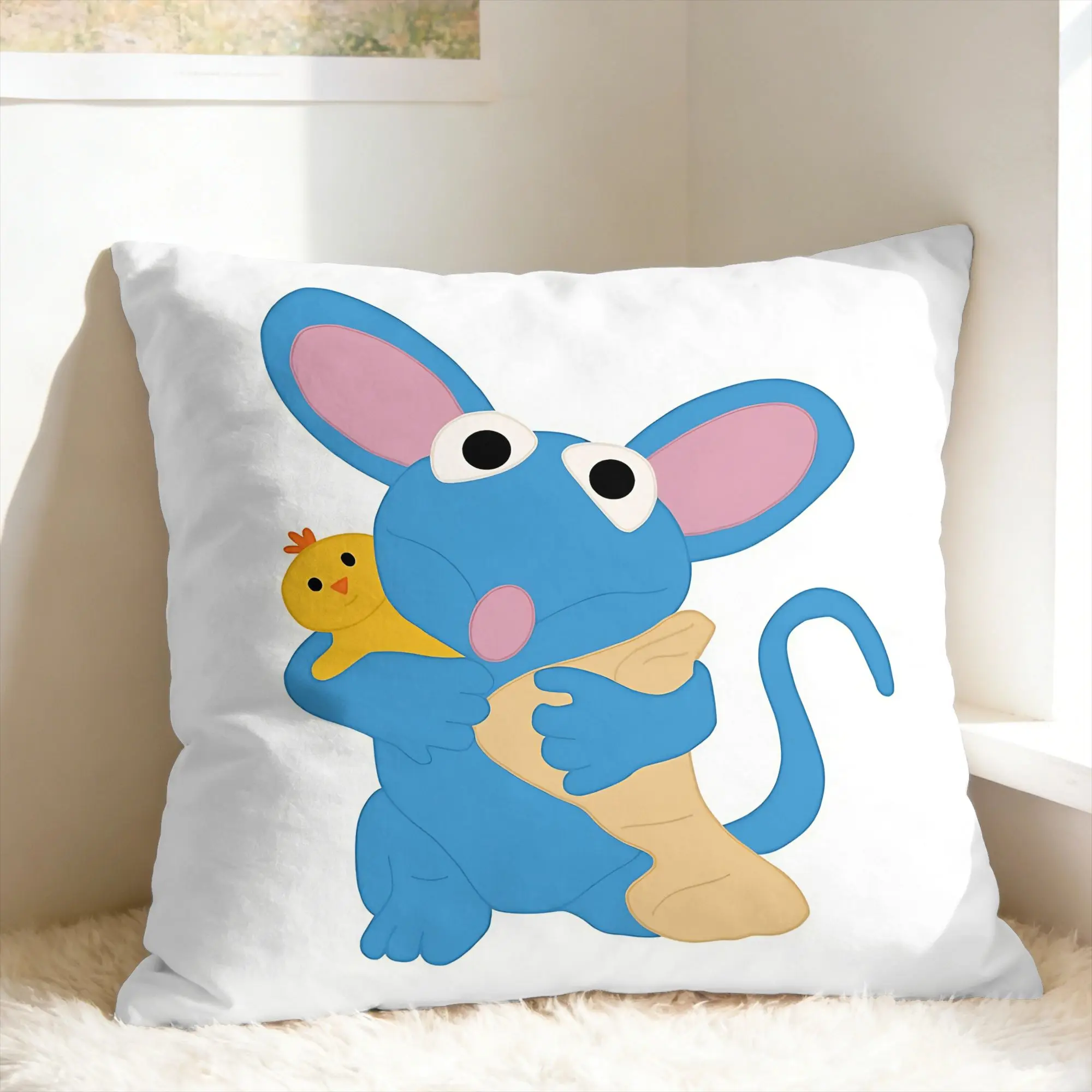 Tutter- B-Bear In The Big Blue House Pillowcases  Morden Pillow Case For Wedding Party Home Decor Print Pillow Cover