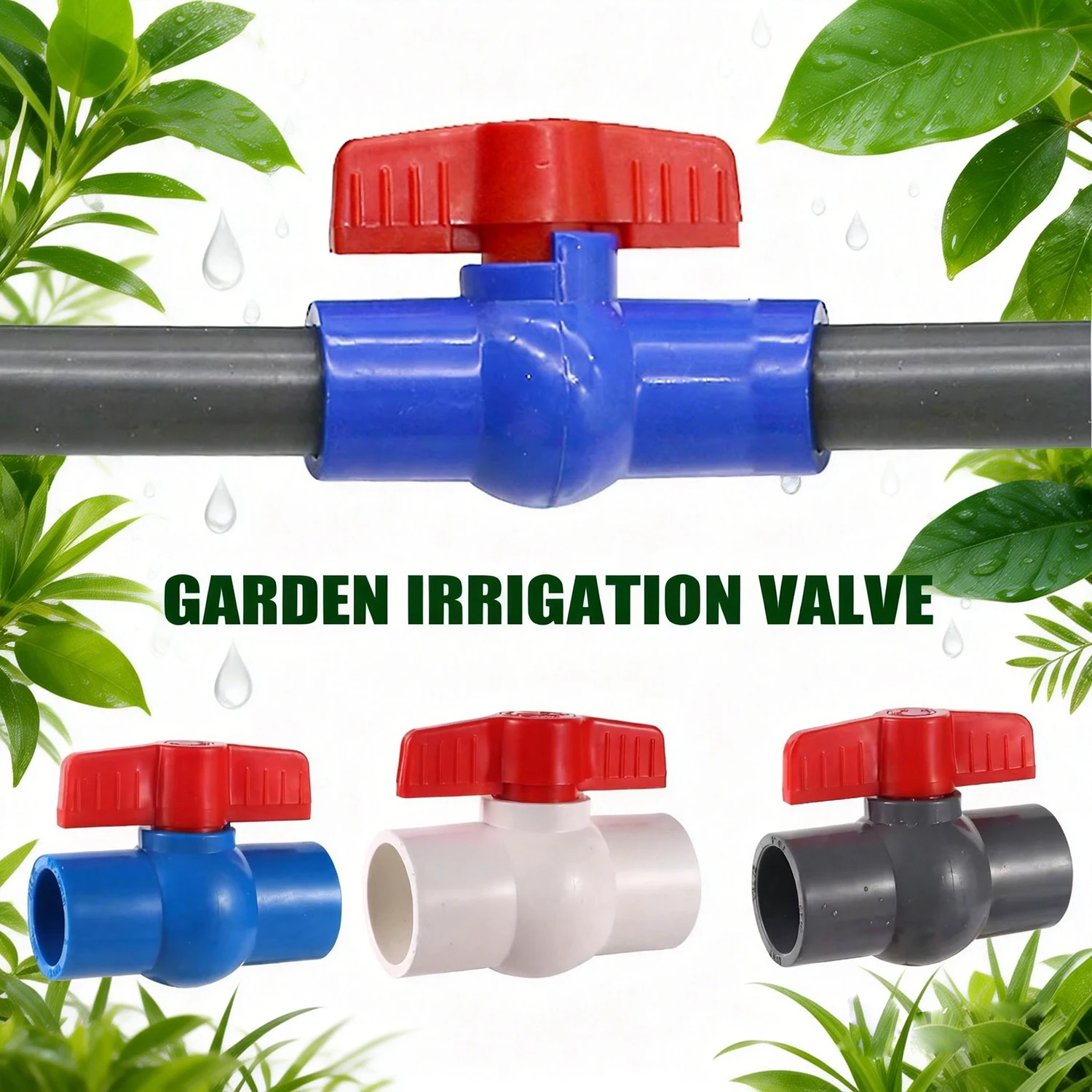 ID 20/25/32/40mm PVC Ball Valve IBC Tank Aquarium Adapter Garden Irrigation Accessories casa e giardino Plumbing Fittings