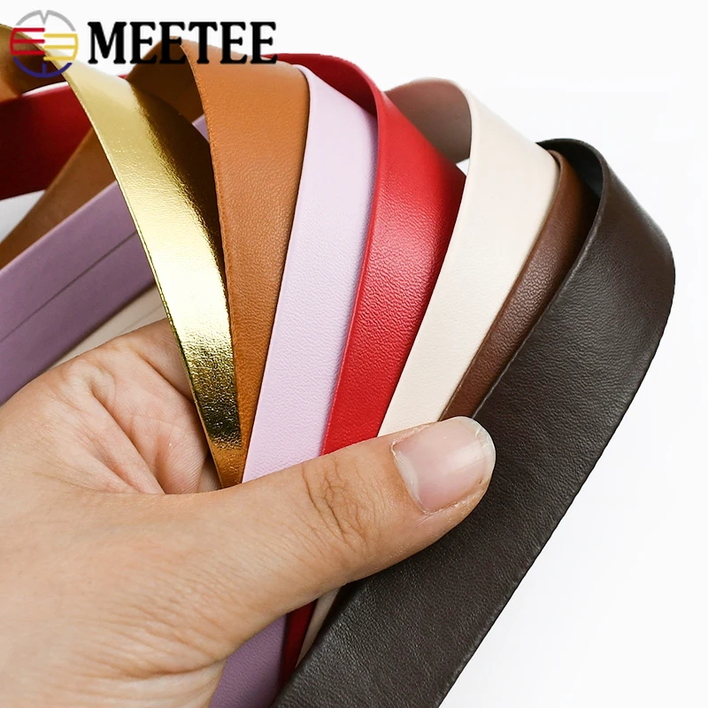 

10M 5-30mm Synthetic PU Leather Cord Hemming Ribbon for Jewelry Necklace Bracelet Decor Rope Bag Strap DIY Sewing Accessories