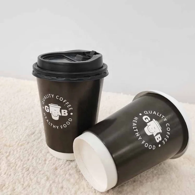 Taza de papel con revestimiento personalizado, Vasos Desechables de café, respetuosos con el medio ambiente