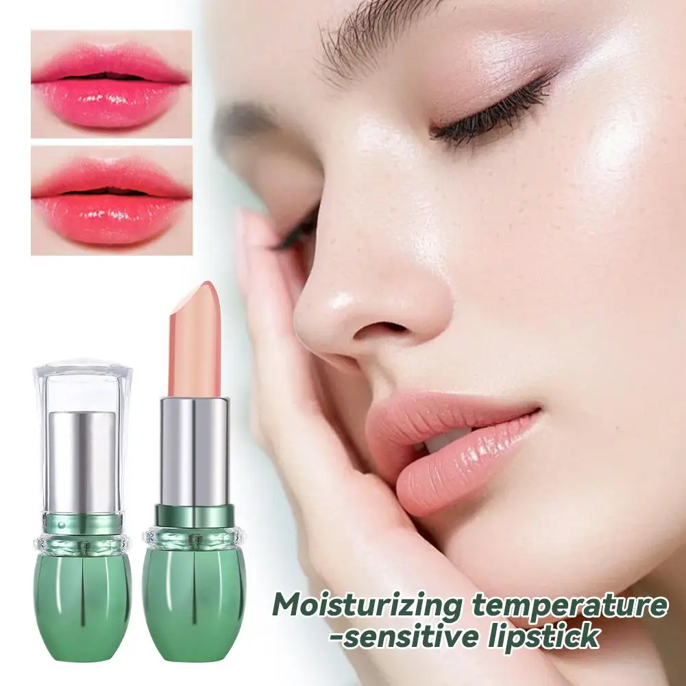 Lucidalabbra Idratante in Gel di Aloe Vera con Effetto Cambiacolore, Gusto Pesca, Anguria e Uva, Sensibile alla Temperatura, Dolce e Idratante