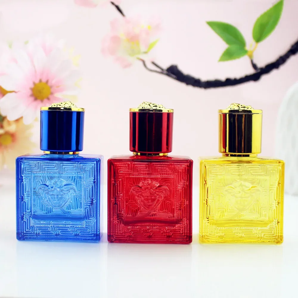 1pcs 30ml Transparent Perfume Bottle Thick Glass Spray Bottles Square Empty Cosmetic Container Travel Travel Essentials