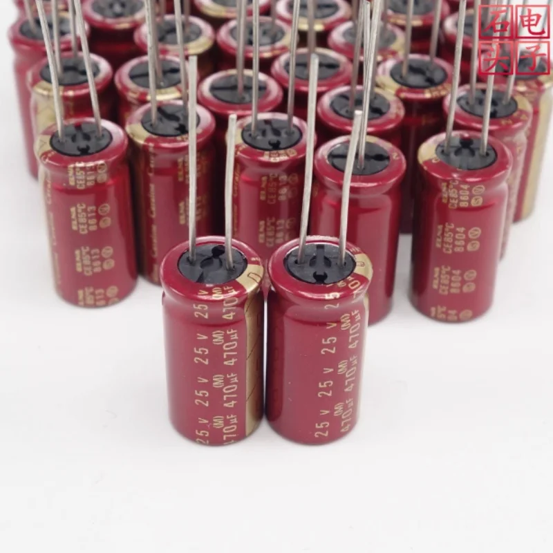 ELNA Red Robe Cerafine BP 470 فائق التوهج/25 فولت مكثف كهربائيا الصوت بدون كهرباء صنع في اليابان 13*26 #1