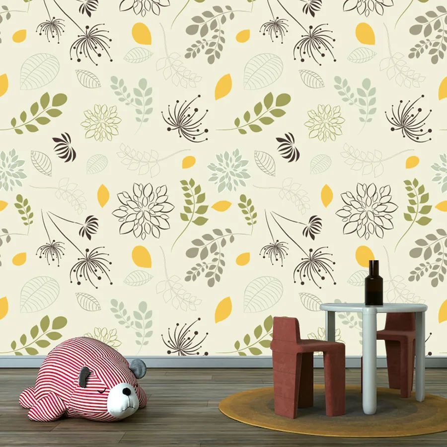 

Custom Peel and Stick Wallpaper for Living Room Decoration Wall Papers Home Decor Walls Renovation Flower Easy to Apply TV Mural